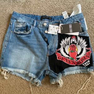 High Rise Denim shorts